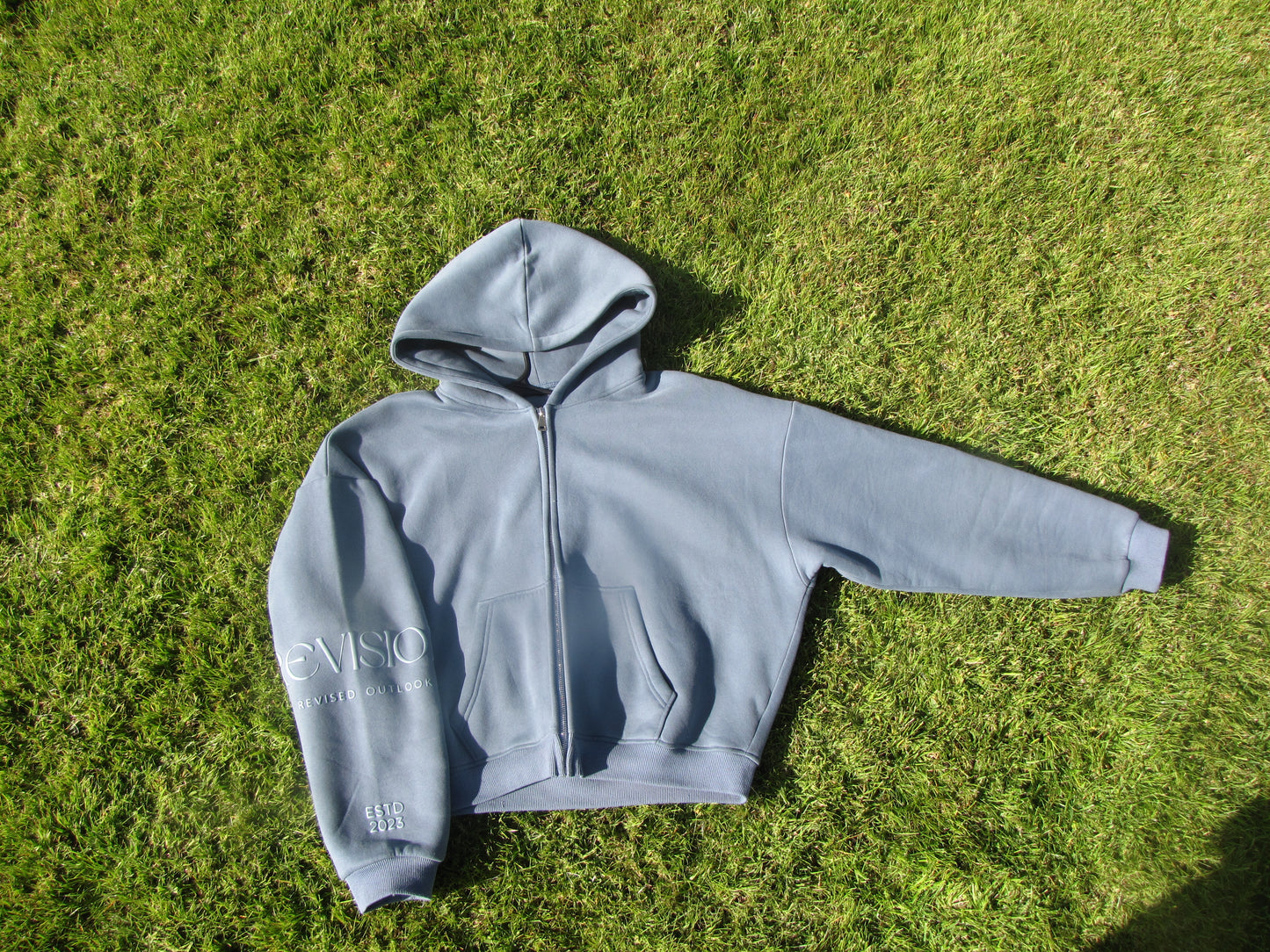 Cropped Zip Up Hoodie