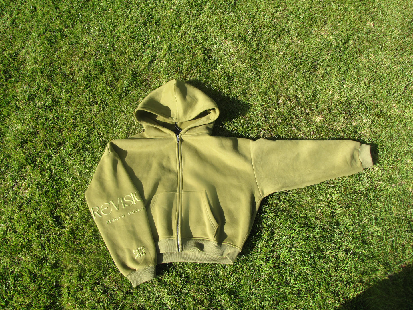 Cropped Zip Up Hoodie