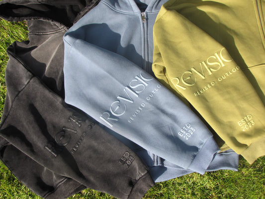 Cropped Zip Up Hoodie
